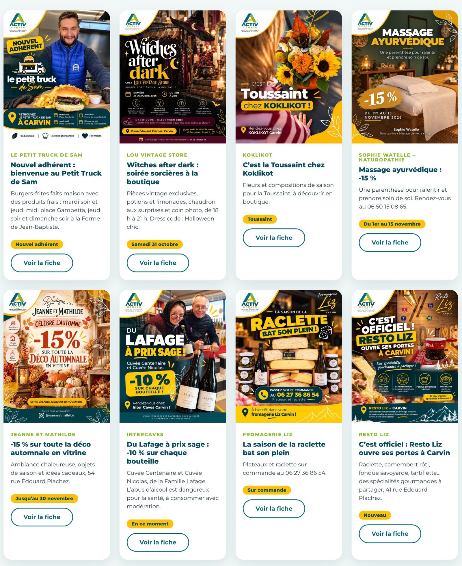 Offres du moment sur le site d'ACTIV Carvin